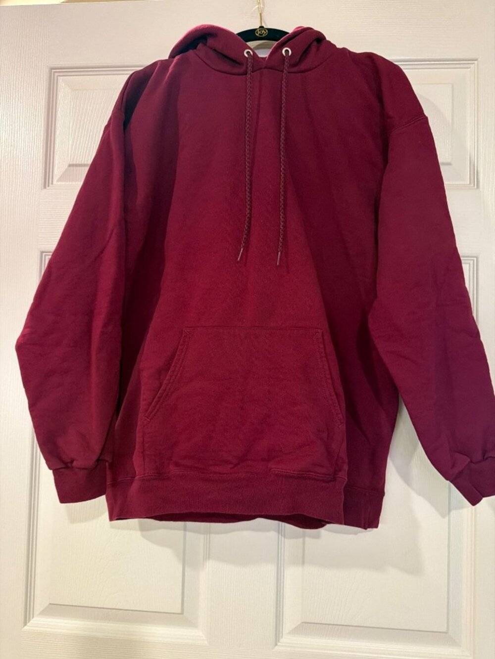 Hanes Ultimate Cotton Pullover Hoodie Maroon Size M 90% Cotton 10% Polyester Mad